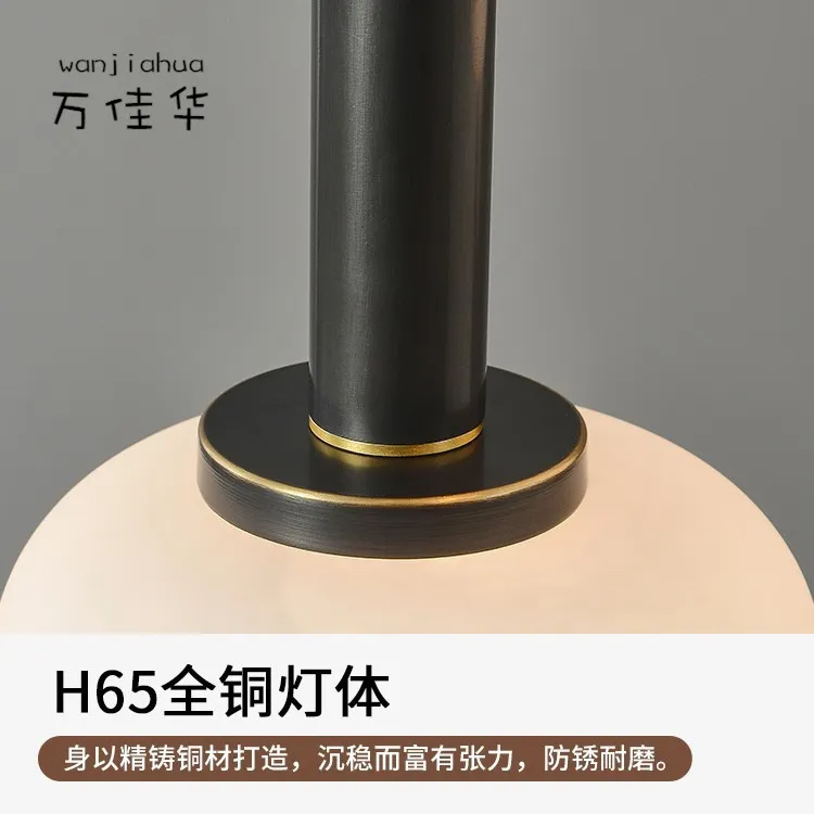 新款宋代美学全铜卧室床头小吊灯新中式客厅书房玄关吧台长吊线灯,淘宝优惠券,粉丝福利购,淘宝优惠卷