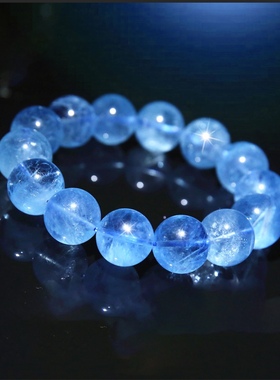 海蓝宝女碧玺定制水晶水晶天然