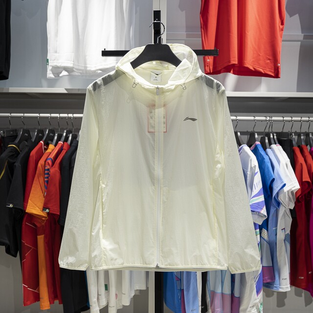Li Ning ກິລາ windbreaker ກັນນ້ໍາແລະປ້ອງກັນແສງແດດ
