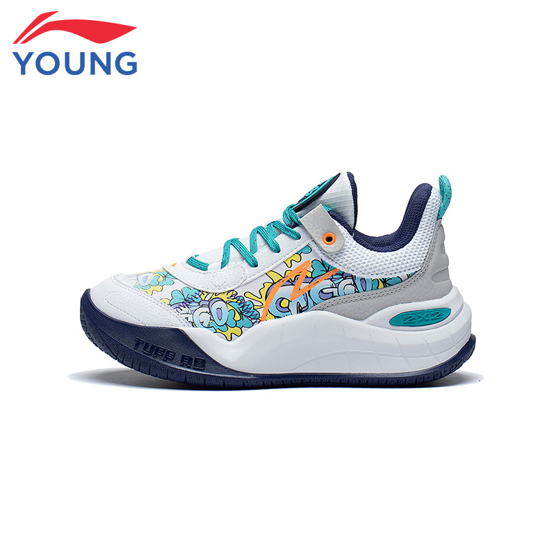 李宁童鞋篮球鞋男大童运动鞋新款回弹减震耐磨实战训练鞋YKBS092 - 图2