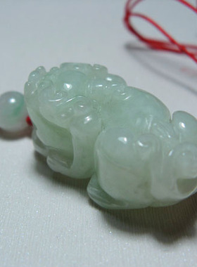 天然玉石a货翡翠一物一图吊坠
