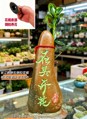 成都旅游纪念品花瓶笔筒花盆石刻画工艺情亲礼品酒柜电视客厅卧室