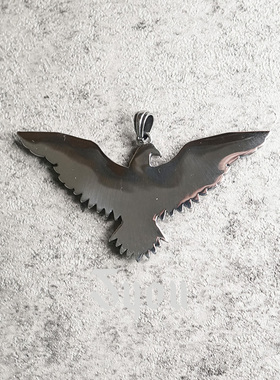 Syou复古老鹰美式印第安钛钢吊坠个性朋克项链潮流欧美霸气饰品