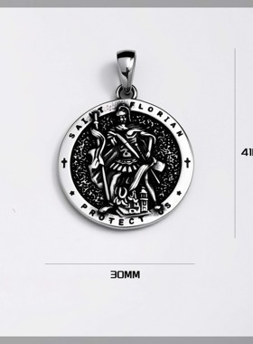 复古不掉色吊坠项链哥特朋克配饰