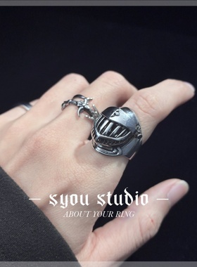 复古钛钢骷髅饰品暗黑欧美风戒指