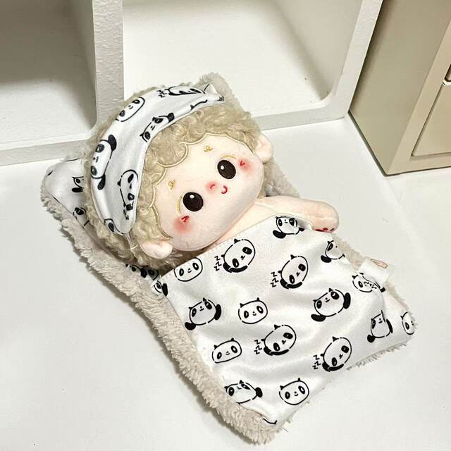 20cm10cm cotton doll clothes sleep bag doll pajamas set panda toy doll dress up summer