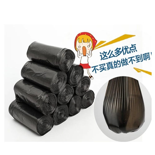 宾馆酒店饭店客房家用厨房加厚一次性黑色平口小号垃圾袋45x50x60 - 图2