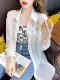 2025 neue Sommer Sonnenschutz Shirt frauen Anti-Uv Atmungs Eis Seide Strickjacke Dünne Jacke Fee Chiffon Top