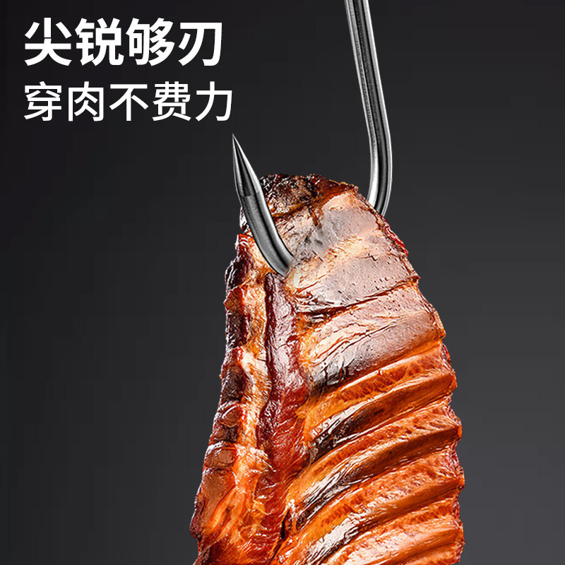 挂腊肉钩晒香肠不锈钢S型尖头钩咸肉挂钩挂肉烤鸭晒鱼干钩子大号,淘宝优惠券,粉丝福利购,淘宝优惠卷
