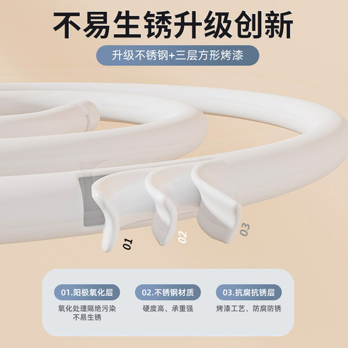 晒被子神器阳台晒被套床单被罩专用螺旋式多功能挂衣架家用晾衣架 - 图3
