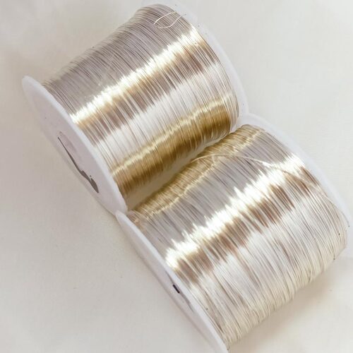 铜包银保色加强版子母线编制绕银线造型线定型手工DIY饰品100米 - 图0