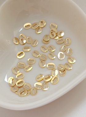 包金刻字项链饰品手工材料