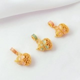 Сильная защита от цвета 18 тыс. Сумка золото золото золотой масло масло тыква денег сумок подвеска ручной работы ручной работы