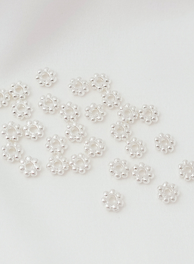 铜镀包金雪花片花隔片隔珠