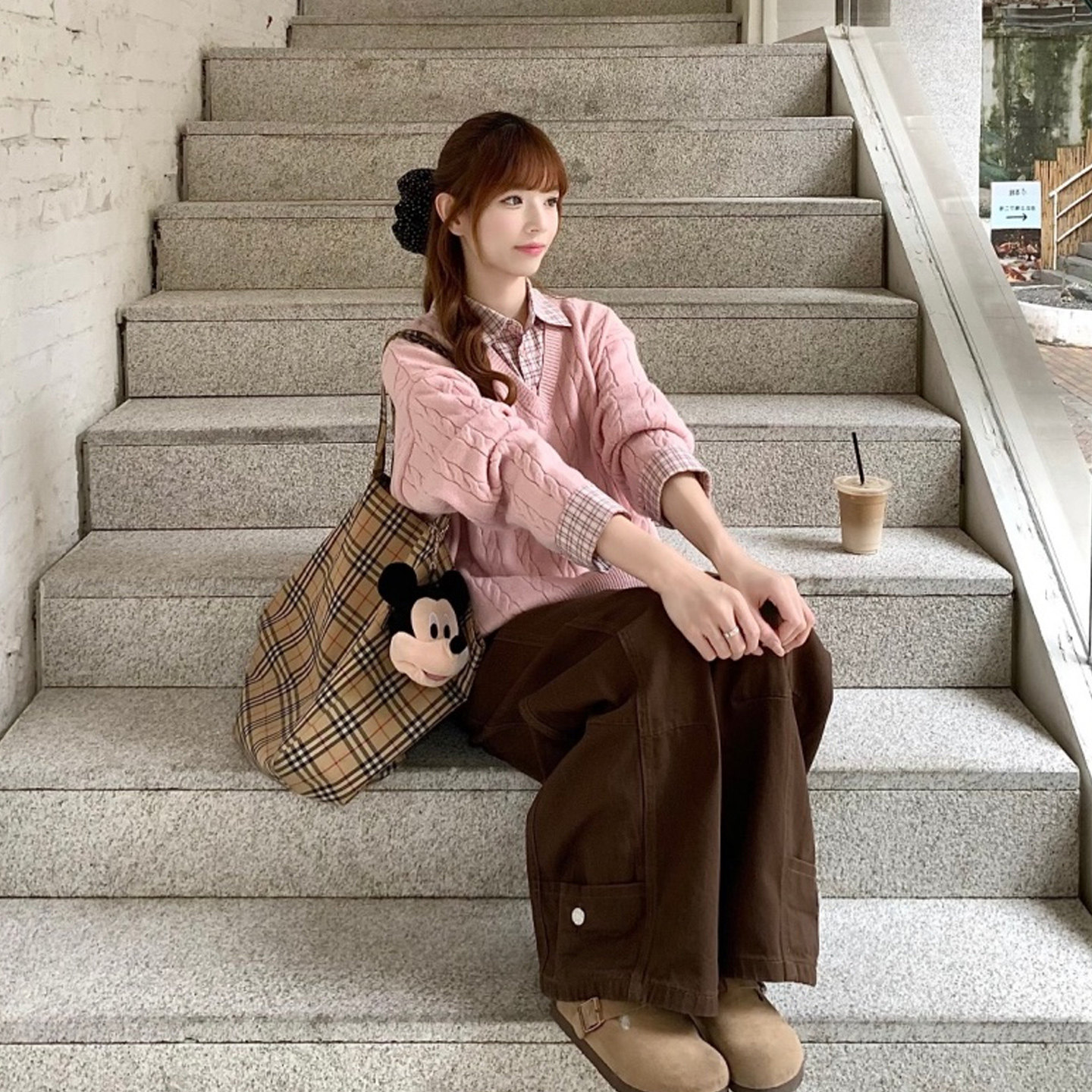 大码女装胖mm韩系宽松遮肉假两件毛衣秋冬衬衫拼接内搭针织衫上衣,淘宝优惠券,粉丝福利购,淘宝优惠卷