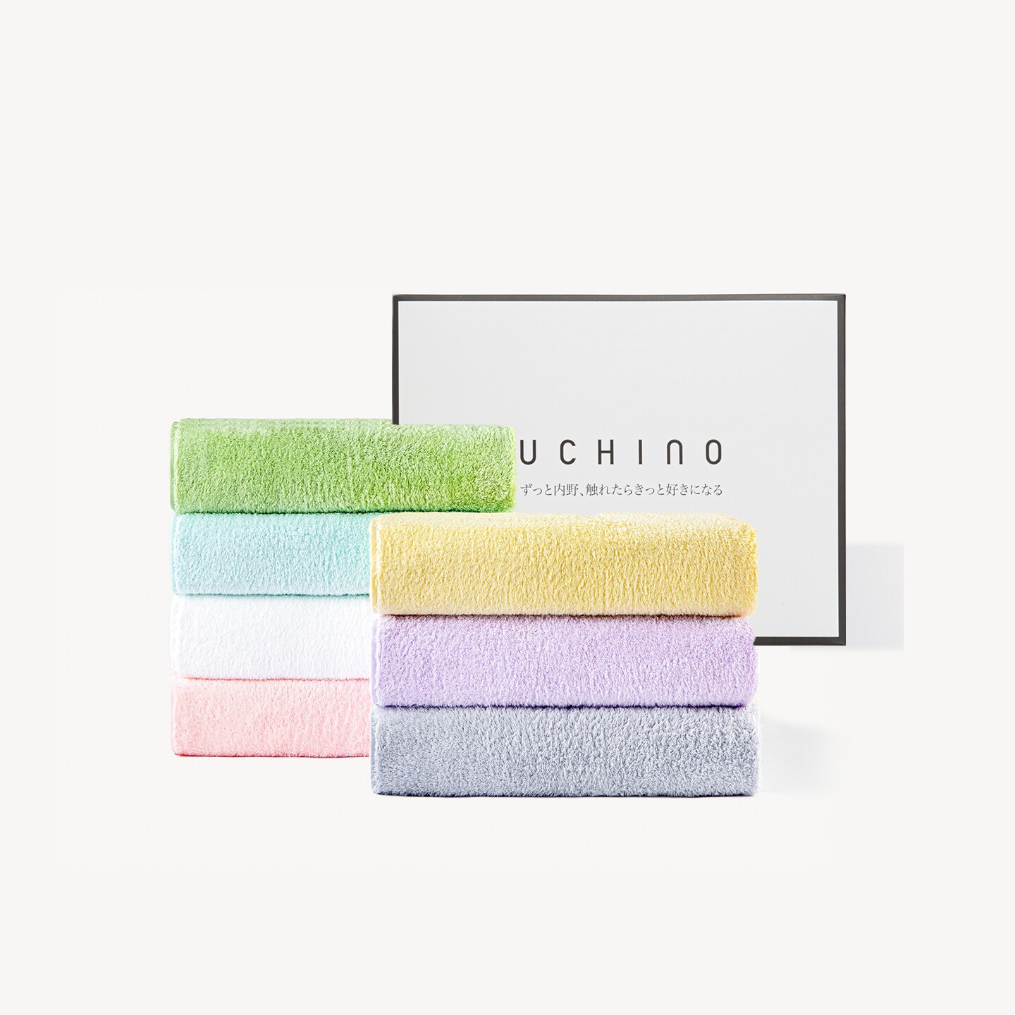 uchino内野棉花糖全棉纯棉抑菌浴巾家用洗澡大毛巾婴儿吸水裹巾