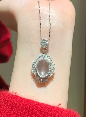 多款天然高冰水沫玉吊坠通体s925银新中式高级感轻奢珠宝