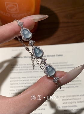 天然翡翠葫芦手链S925纯银女款高级轻奢手链送朋友礼物送证书礼盒