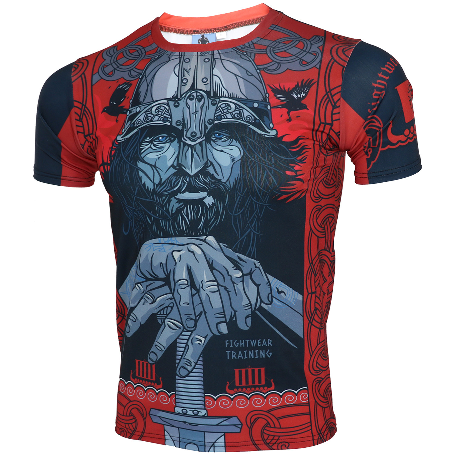 搏击运动套装速干T恤MMA短袖跑步健身UFC综合格斗训练泰拳散打男,淘宝优惠券,粉丝福利购,淘宝优惠卷