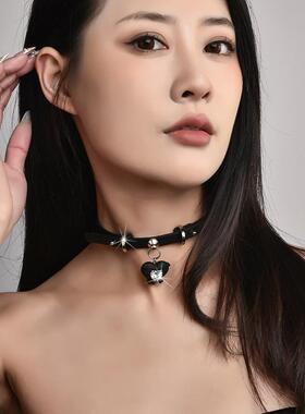 新款爱心项圈锁骨链女性性感另类