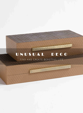 UNUSUAL 新中式实木首饰收纳盒高端家居样板间酒店卧室衣帽间摆件