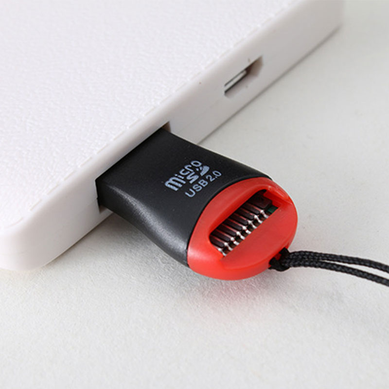 口哨 TF读卡器 USB2.0 迷你读卡器 可读TF/MicroSD卡 手机内存卡 - 图1