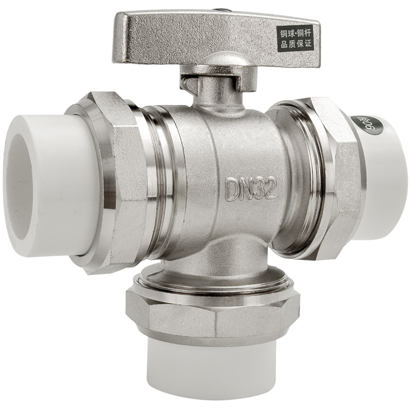 Купить Сотен битвы клапан PPR тройник мяч L Тип Y. жёлтый медь тройник ...