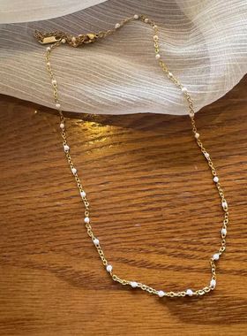 钛钢项链 [白釉]滴油可露丽博物馆小象敦煌鸢尾小马公主