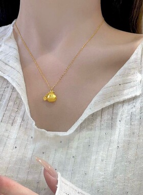 新款小福袋项链高颜值感百搭时尚个性精致百搭项链锁骨链