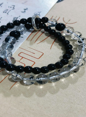 新中式中国风平安扣双层小众手串串珠2024新款高颜值情侣手链手饰