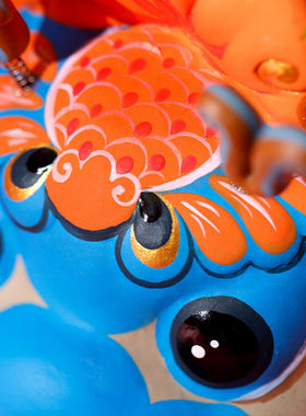 吉兔坊泥塑2024龙年龙贺岁龙摆件