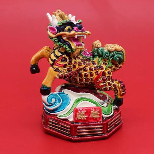 交趾陶中国龙摆件招财吉祥龙家居装饰品青龙白虎朱雀玄武祝福麒麟 - 图0