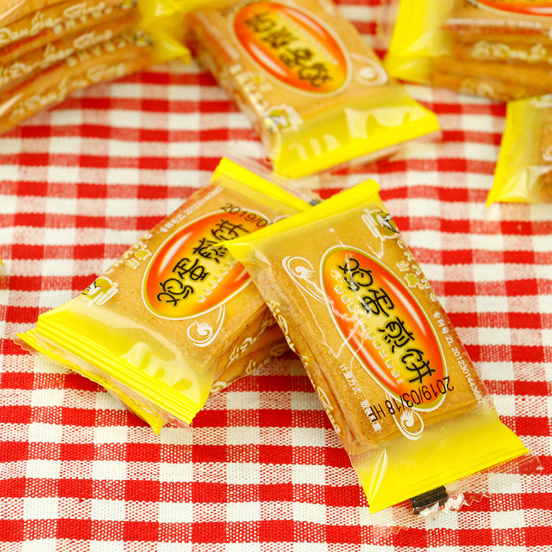 【1份包邮】白鹤铁板鸡蛋煎饼500g早餐面包饼干芝麻炭烧休闲零食,淘宝优惠券,粉丝福利购,淘宝优惠卷