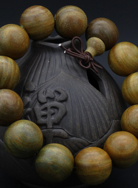 绿檀木念珠佛珠手串文玩