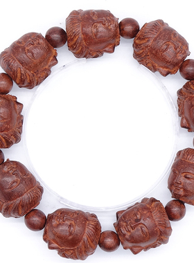 雕刻貔貅念珠男女款非洲小叶紫檀