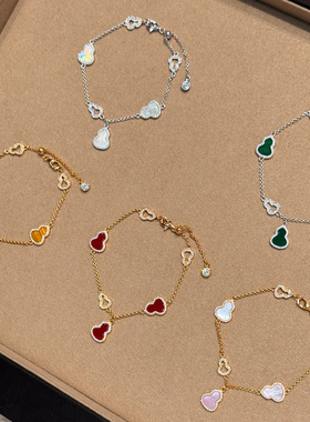 红福禄玛瑙白贝母红玛瑙手链女款轻奢小众精致2025新款马年本命年