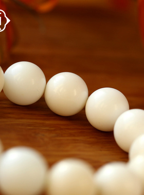 顽石灵温润柔光收藏级大颗粒圆珠蛋白石手串鉴定W2-329