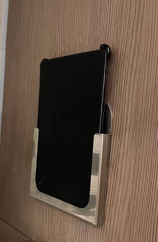 K肯基银二代联迪不锈钢挂墙架蓝牙打印机手持机扫码机烤盘支架PAD - 图2