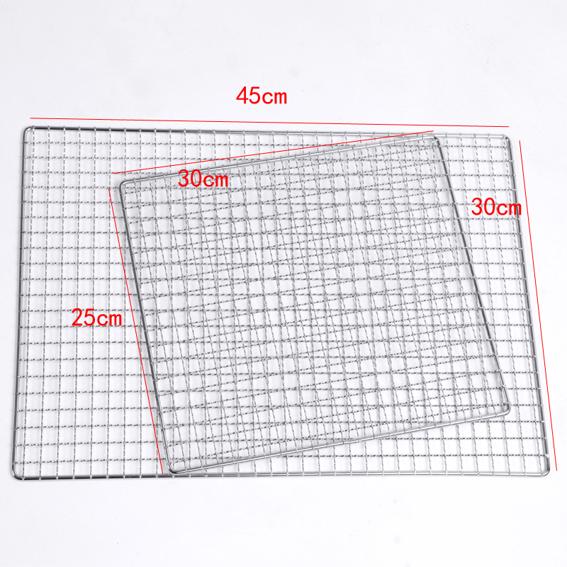 不锈钢烤网 烧烤网 不锈钢烧烤炉专用方格烤网烧烤网烤鱼网