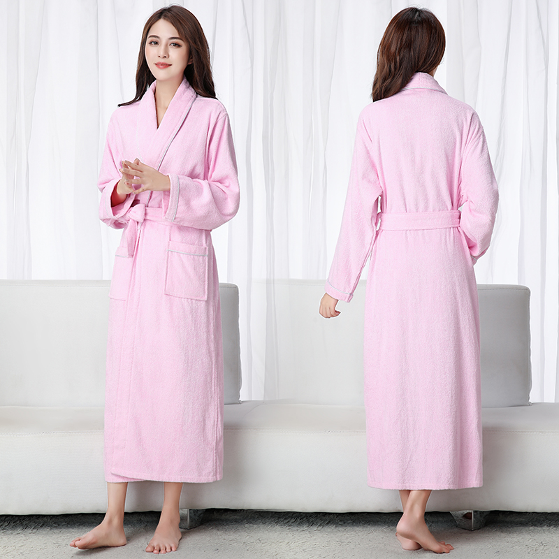 纯棉毛巾料浴袍男女士情侣睡袍酒店吸水浴衣游泳沐浴保暖四季通用,淘宝优惠券,粉丝福利购,淘宝优惠卷