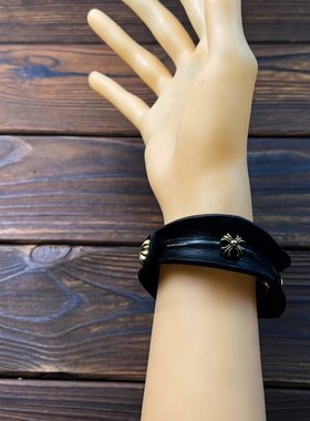 原创复古男女款头层牛皮手镯手环