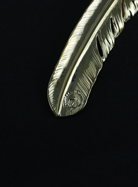 小周高桥吾郎XL上铜羽毛项链