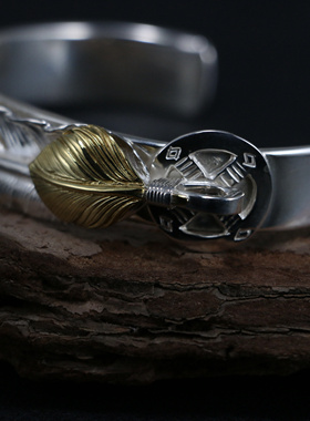 小周手作925纯银高桥吾郎手镯