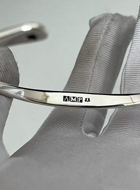 银手镯五角星手环男女款情侣潮流