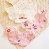 Летний тонкий марлевый брендовый детский слюнявчик для новорожденных, хлопковый мягкий нагрудник