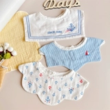 Летний тонкий брендовый детский слюнявчик для новорожденных, хлопковый марлевый мягкий нагрудник для младенца