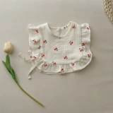 Брендовый марлевый детский слюнявчик для младенца, ретро нагрудник, в корейском стиле