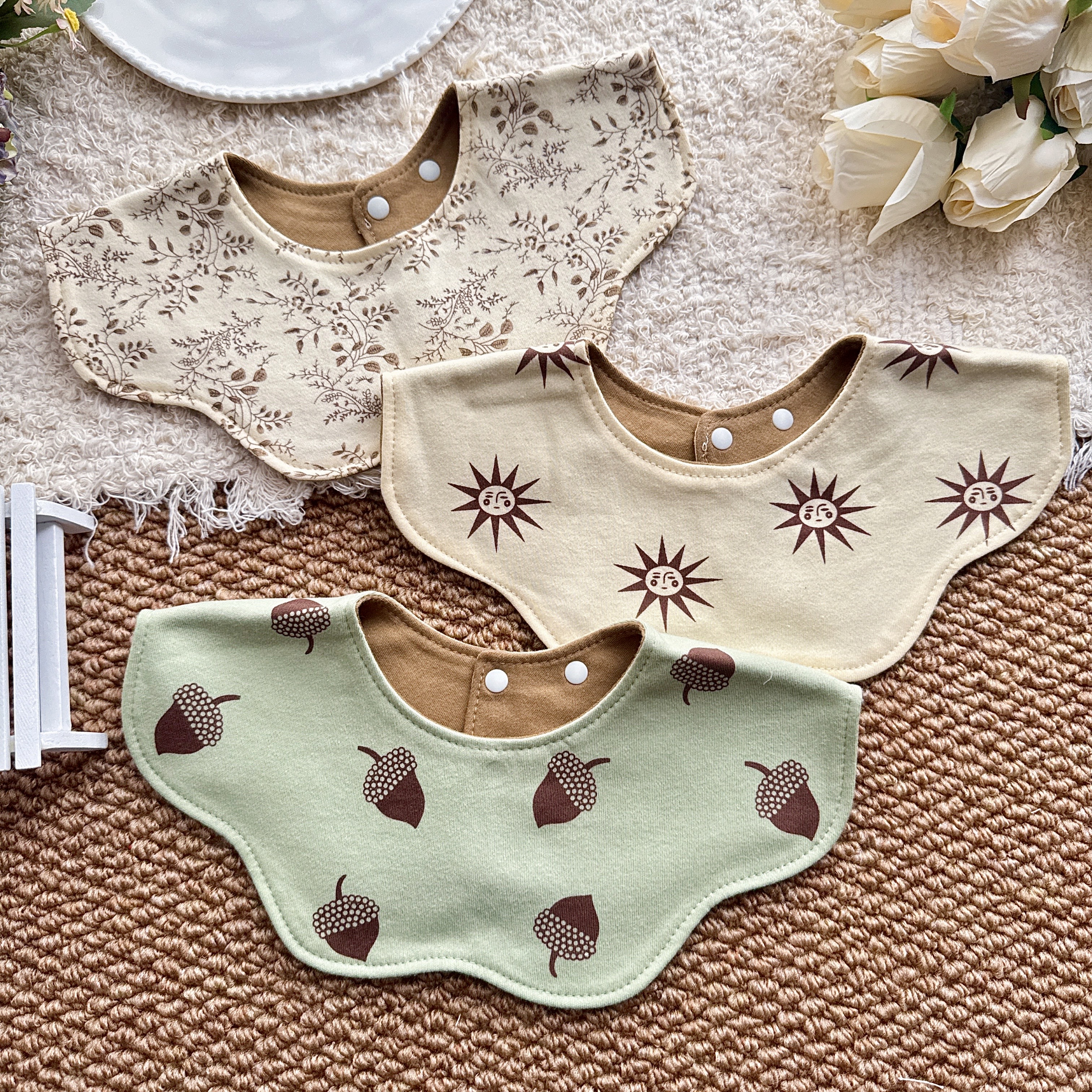 Korea's same style double-sided baby saliva towel ins