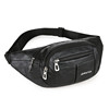 New soft leather waterproof waist bag for men and women large capacity multifunctional wallet mobile phone waist bag wear-resistant outdoor sports bag