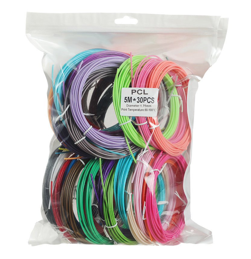 MUALPHA 3D打印笔高温低温款耗材 立体儿童PLA PCL材料1.75mm多彩